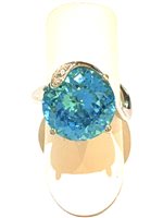 Ringe New Planet Dame in Weißgold Topazio blu PTA71BT1 - PTA71BT1